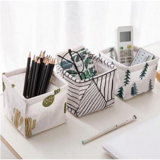 Diephoang Giỏ đựng đồ mini bằng vải gấp gọn thuythuy