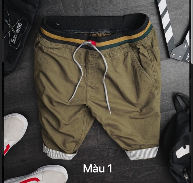 QUẦN SHORT KAKI NAM LƯNG THUN QN408