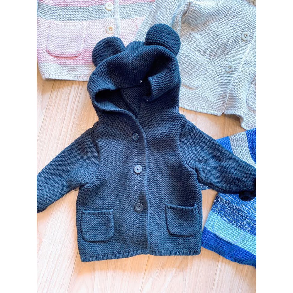 Áo len GAP tai gấu dư xịn đét có mũ cho bé