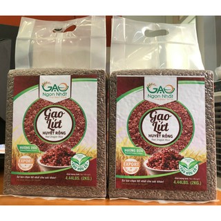 GẠO LỨT HUYẾT RỒNG HƯƠNG DỨA HỮU CƠ ORGANIC BAO BAO 2KG HÚT CHÂN KHÔNG