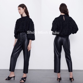 ( Sẵn) Áo ren hoa cổ cao Zara auth canh sale, kèm ảnh thật