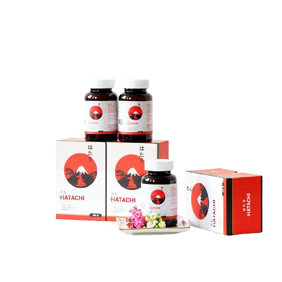 Viên Uống Hatachi Plus - Giúp Giảm Nguy Cơ Bạc Tóc Sớm Hộp 1 Lọ 100g