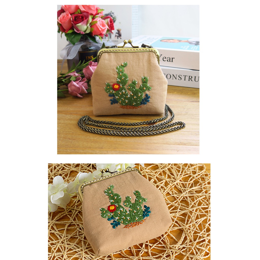 Set thêu hiện đại embroidery các mẫu ( đã bao gồm khung ,chỉ, kim và vải đã in sẵn mẫu)