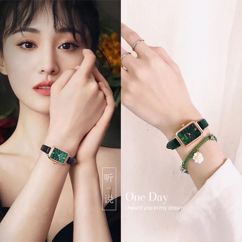 Đồng hồ nữ Ulzzang U012 chính hãng, dây da mềm đeo êm tay