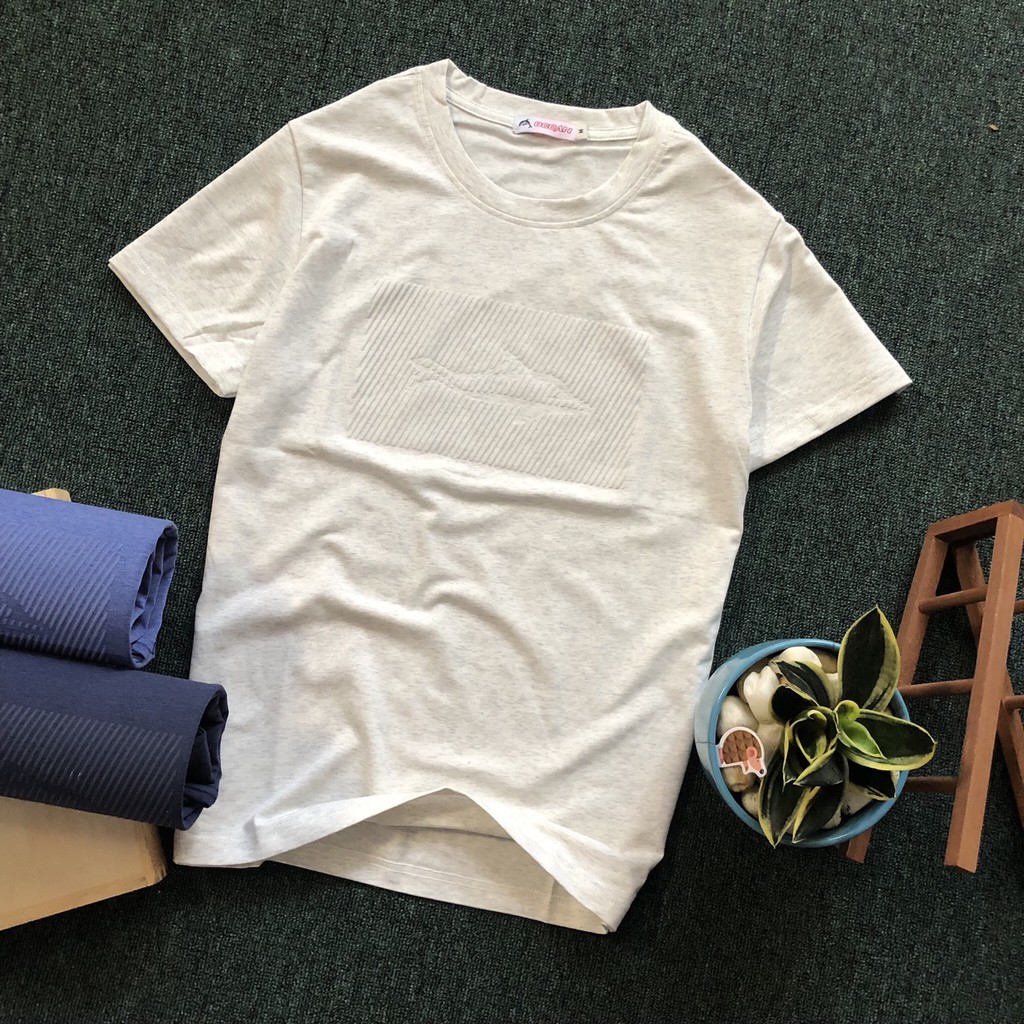 Áo thun nam cổ tròn áo phông vải cotton co giãn dày dặn nhiều màu  - Cá heo in dập | BigBuy360 - bigbuy360.vn