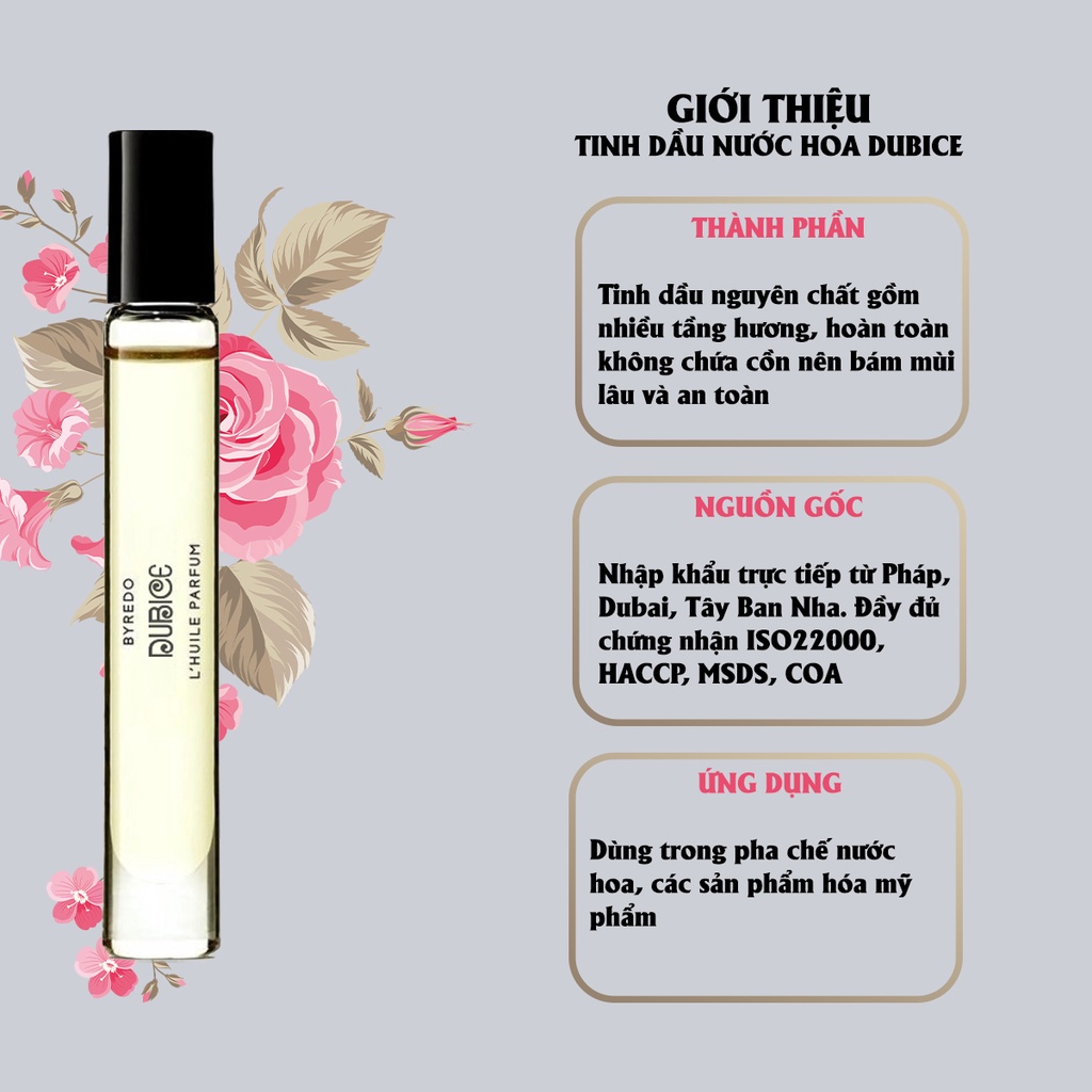 [Lưu hương 8 tiếng] Tinh dầu nước hoa Dubai nam nữ thơm lâu dạng lăn mini 3ml