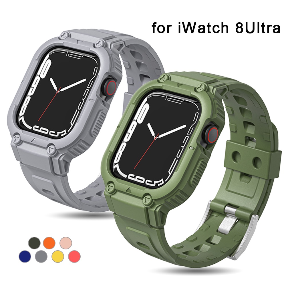 Bộ Dây Đeo + Vỏ Bọc Bảo Vệ Bằng TPU Silicone 49mm Cho Đồng Hồ Thông Minh for Apple Watch 8 Ultra 49mm