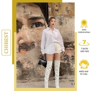 Quần short jean nữ short jean rách 2 màu cạp cao tôn dáng lưng ôm body ullzang CHIBEST TNB31