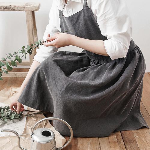 Tạp dề cotton kiểu dáng thanh lịch