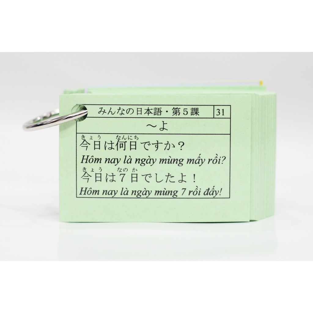 Thẻ Học Ngữ Pháp Tiếng Nhật Sơ Cấp N5 - Flashcards Ngữ Pháp Minna No Nihongo N5