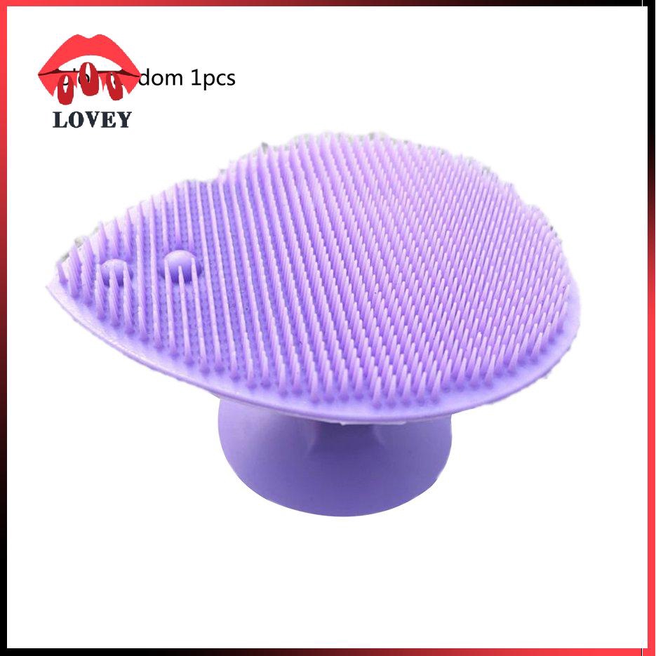 Bàn Chải Silicone Rửa Mặt Tẩy Tế Bào Chết Tiện Dụng