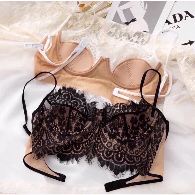 [HÀNG CAO CẤP] Áo lót, áo bra ren bản to cài sau siêu sexy 003
