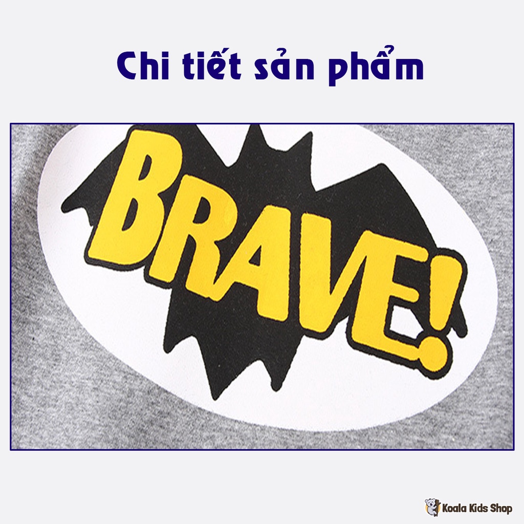 Áo thun dài tay bé trai WELLKIDS Áo phông chất cotton trẻ em từ 2-7 tuổi