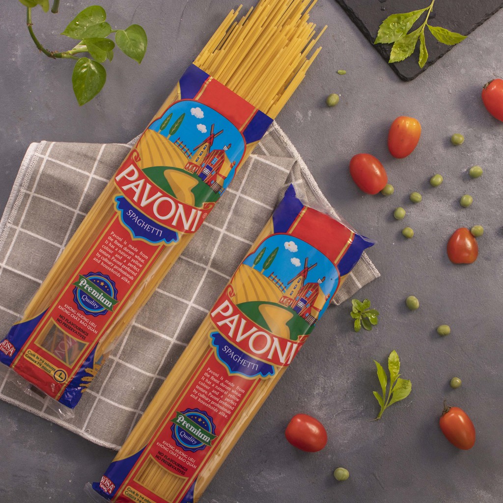 Mì Ý Pavoni 400g 100% Lúa Mì Nguyên Chất (Pavoni Spaghetti)