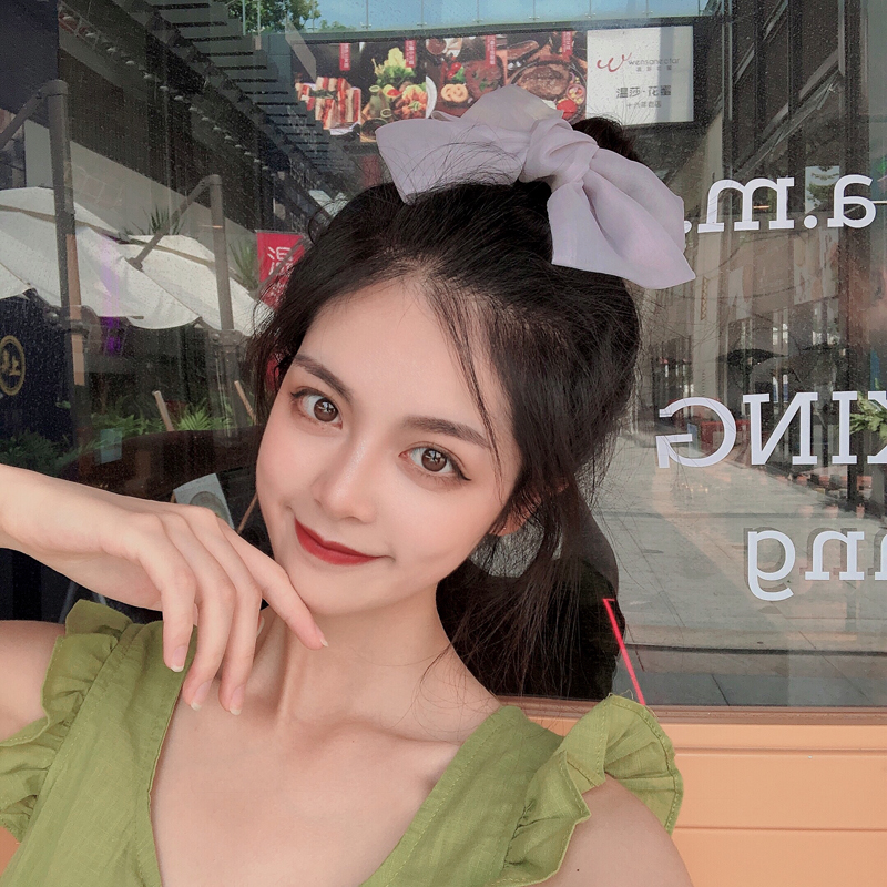 Kẹp tóc vải thắt nơ thanh lịch xinh xắn