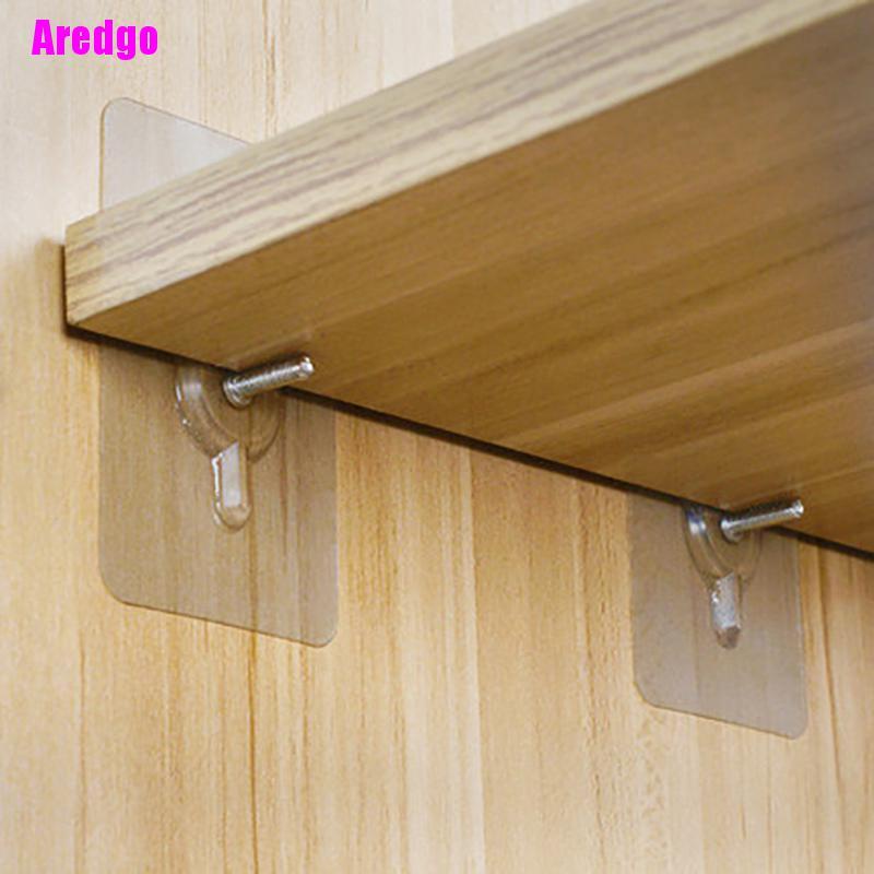 [Hàng mới về] Set 5 móc dán gắn thanh chia ngăn tủ quần áo không cần đóng đinh tiện dụng