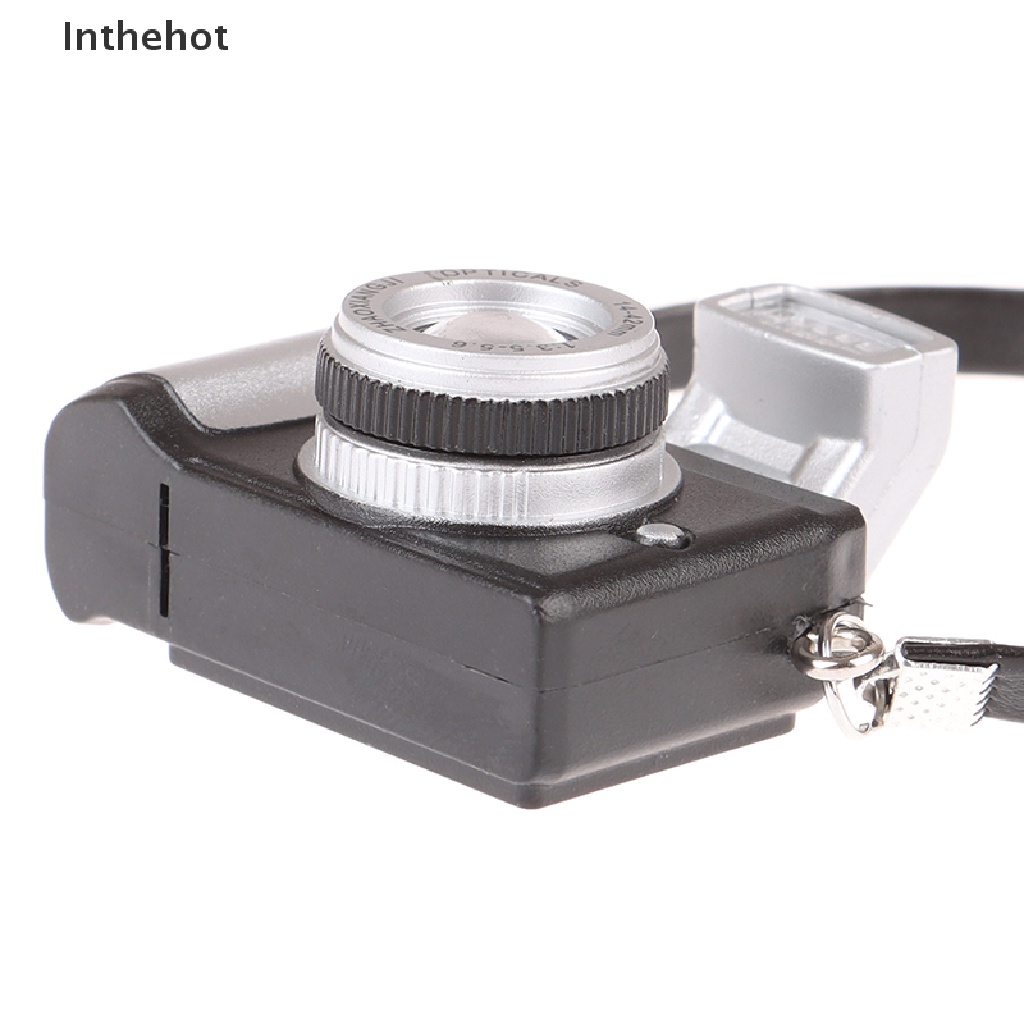Mô hình máy ảnh mini có đèn flash trang trí nhà búp bê