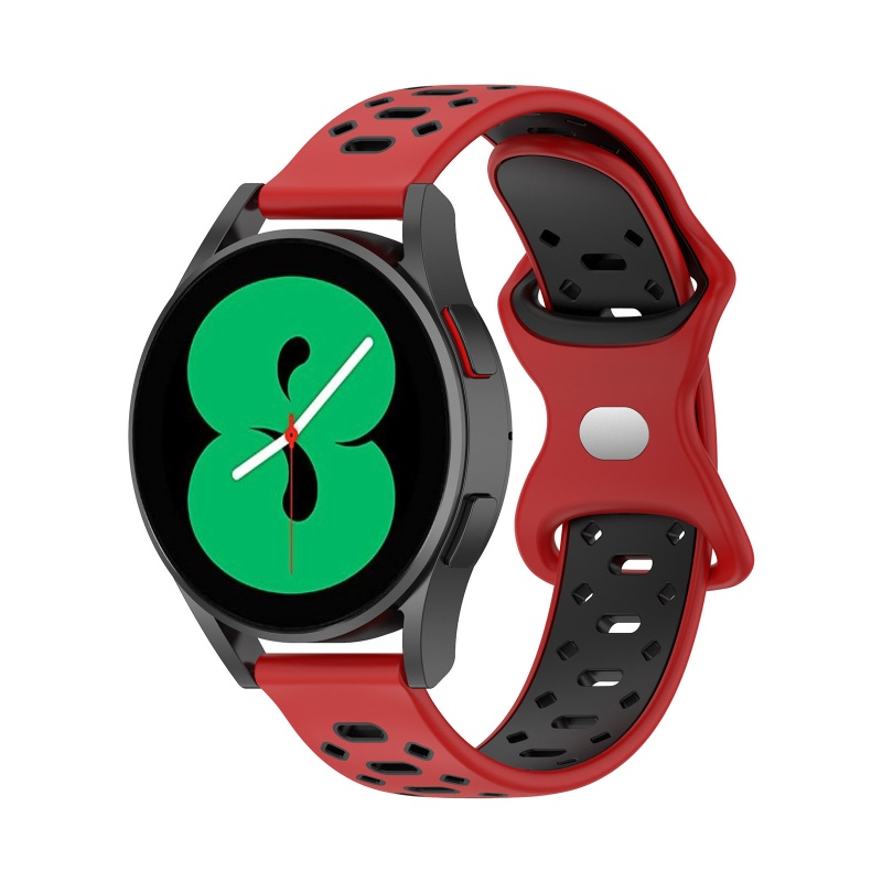 Dây Đeo Silicon Hai Màu Chống Nước Thời Trang Cho Galaxy Iwatch 5 pro