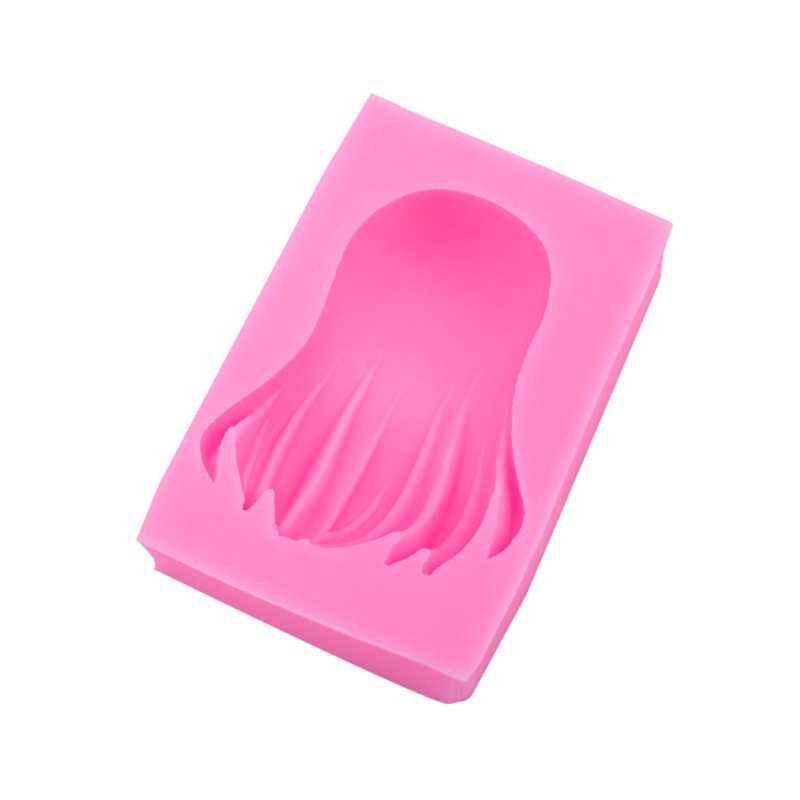 Khuôn Silicone Làm Bánh Tạo Hình Tóc Búp Bê Đẹp Mắt Tiện Dụng