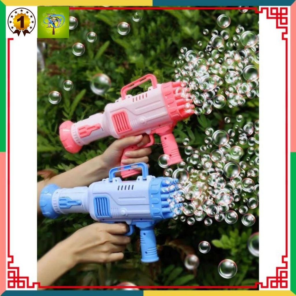 Máy bắn bong bóng xà phòng Súng bắn bong bóng xà phòng loại to lớn nhất 32 nòng siêu mạnh.