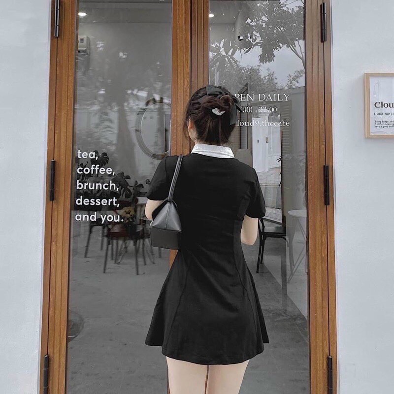 Đầm xòe viền trắng D036 | BigBuy360 - bigbuy360.vn