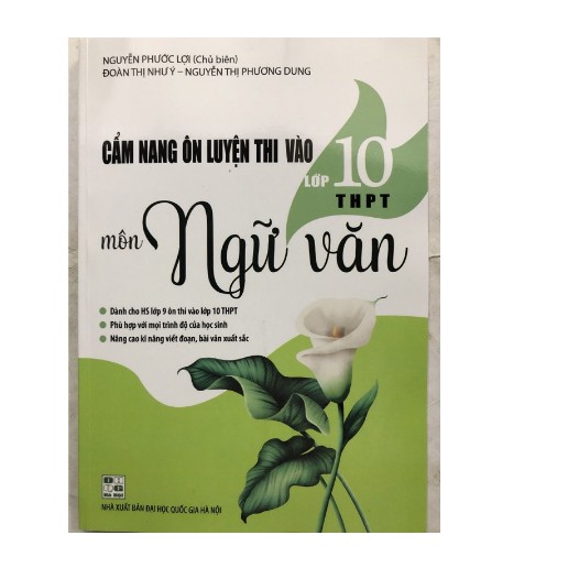 Sách - Cẩm nang ôn luyện thi vào Lớp 10 THPT môn Ngữ văn