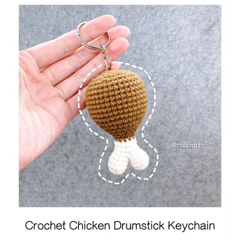 Móc Khóa Đùi Gà - Sản Phẩm Handmade