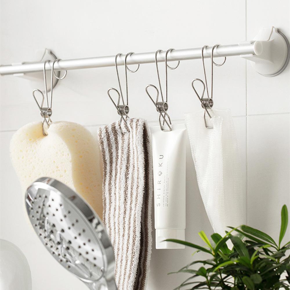 [COD] Kẹp Khóa Quần Áo Bằng Thép Không Gỉ Thiết Kế Nhỏ Gọn Tiện Dụng Cho Gia Đình