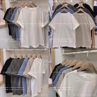 Áo Thun Nam Nữ Phông Thụng Tay Lỡ Kiểu Dáng Basic