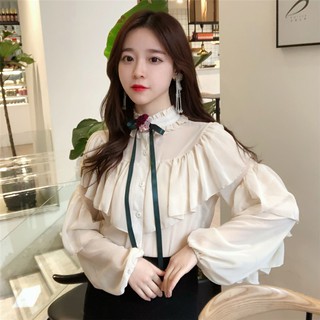 (ORDER) Áo sơ mi nơ bánh bèo
