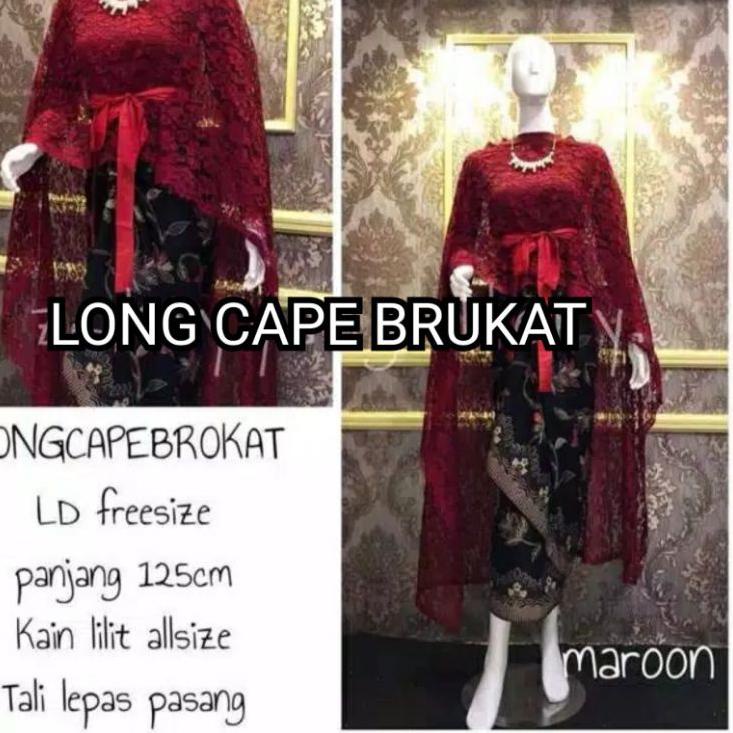 Hàng Có Sẵn Bộ Áo Choàng Dài B0VOQ LILIT KEBAYA BRUKAT Đầm BATIK Dài Dự Tiệc KEBAYA 40 Te | BigBuy360 - bigbuy360.vn