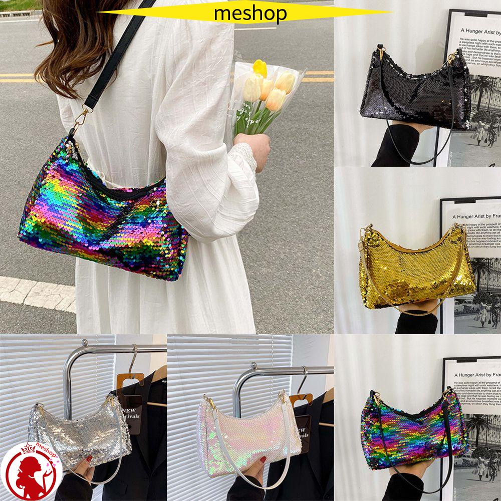 Túi Đeo Vai Đính Kim Sa Lấp Lánh Dễ Phối Đồ Thời Trang