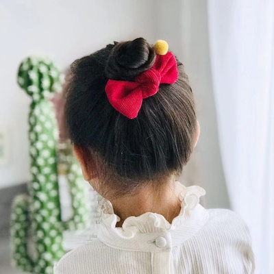 buộc tóc nơ cho bé gái xinh yêu, chun co giãn tốt