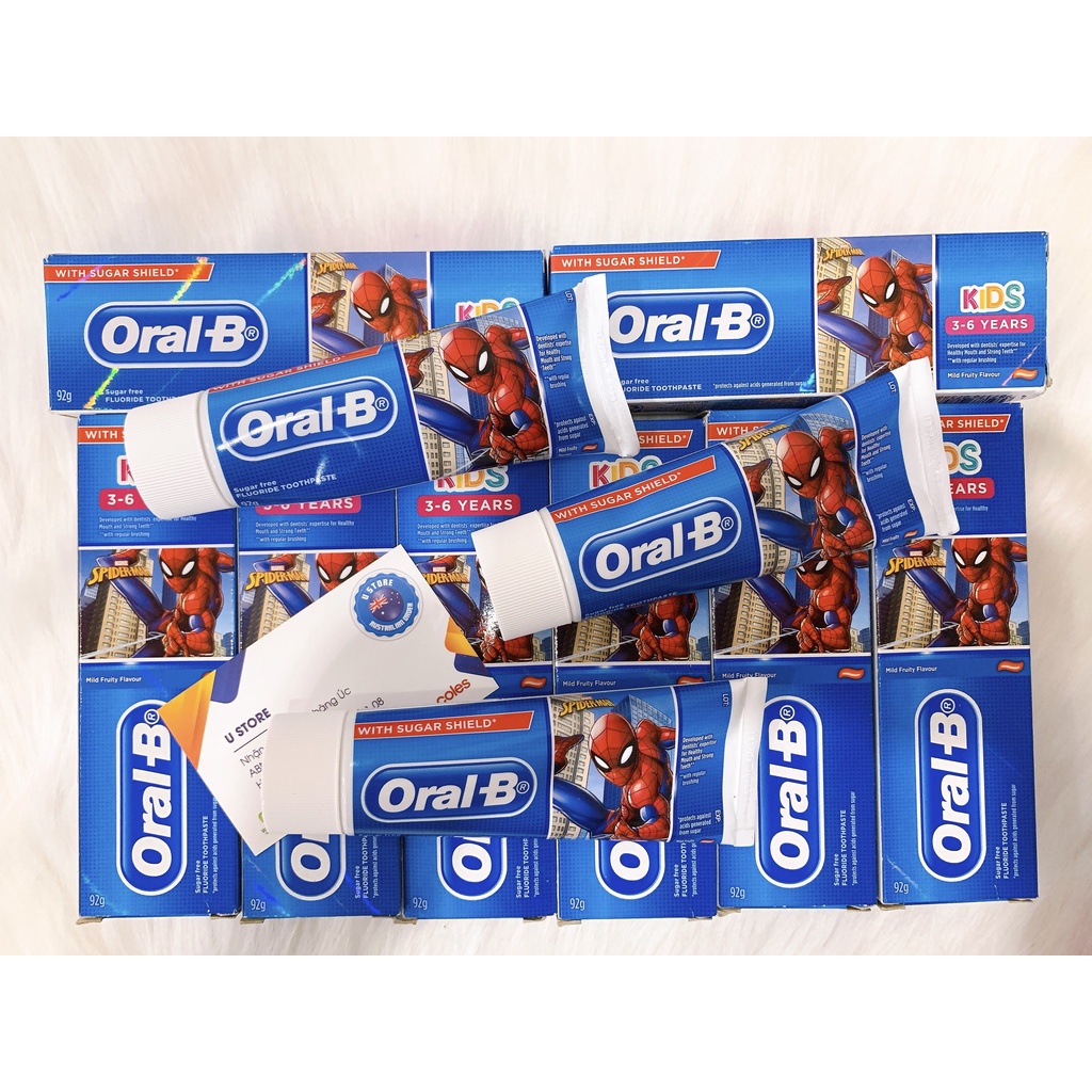 Kem Đánh Răng Trẻ Em ORAL-B Kids 3 & 6 Years Sugar Shield