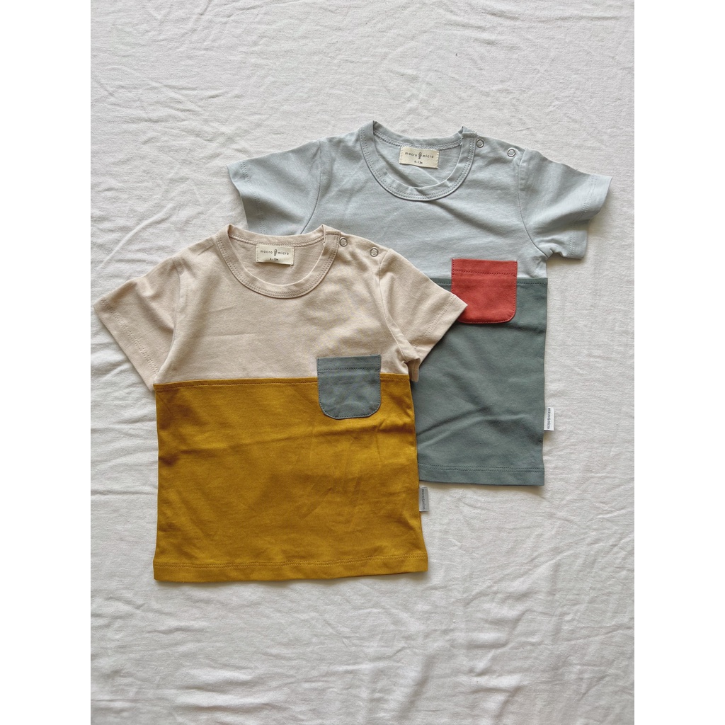 Color Block T-Shirt Macro & Micro (Áo Phông Ngắn Tay Ba Màu)