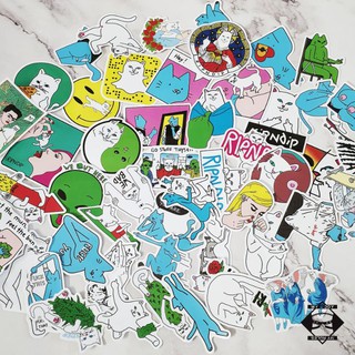 Set sticker/hình dán/decal mèo Leon Karssen + Lord Nermal/Rip N Dip 047.