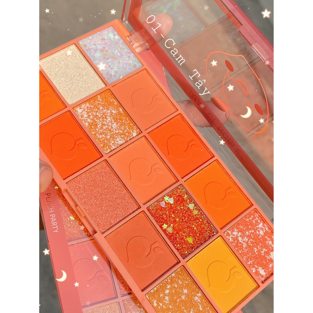 Phấn mắt 15 ô PEACH PARTY 6672 Iman of Noble makeup palette nội địa siêu cưng tông cam sỉ tốt | BigBuy360 - bigbuy360.vn