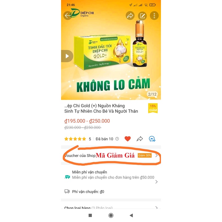 Dầu Tỏi Diệp Chi Gold + Nguồn Kháng Sinh Tự Nhiên Cho Bé