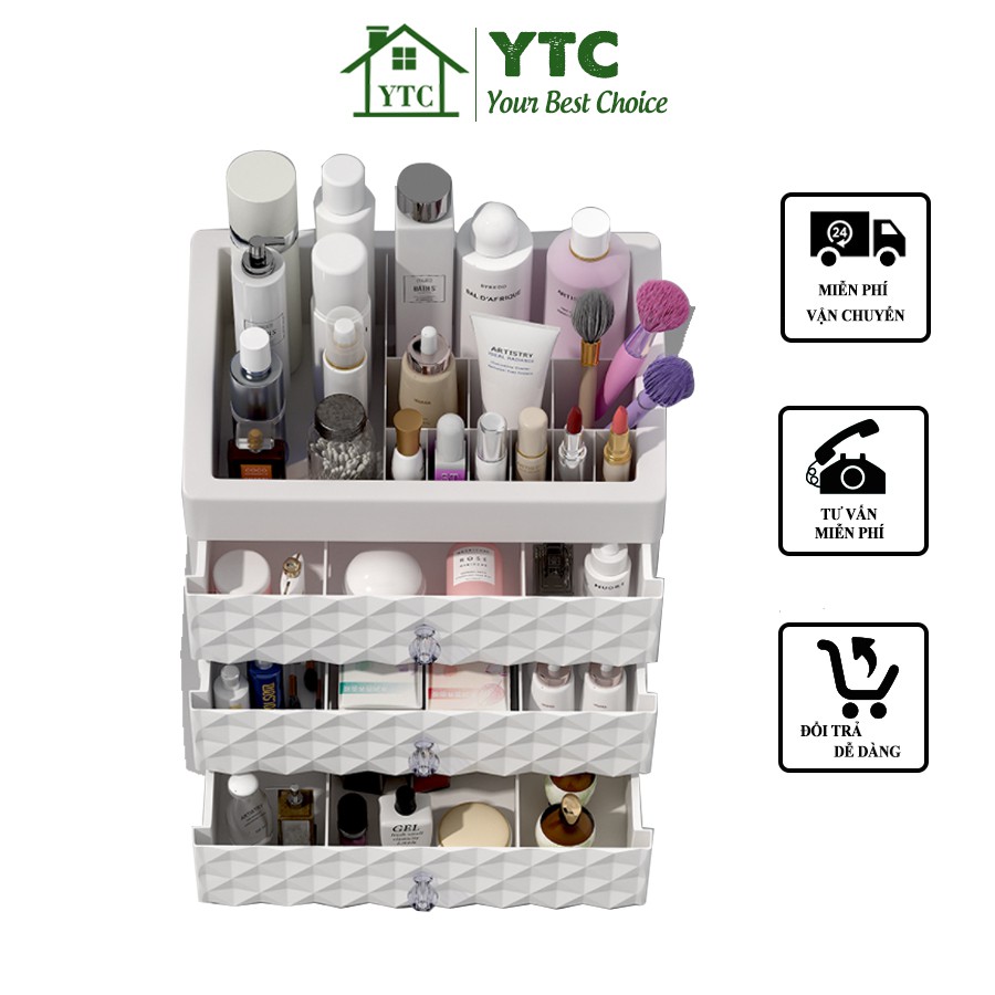 Kệ Để Mỹ Phẩm, Kệ Đựng mỹ phẩm tiện lợi Cao Cấp 4 Tầng