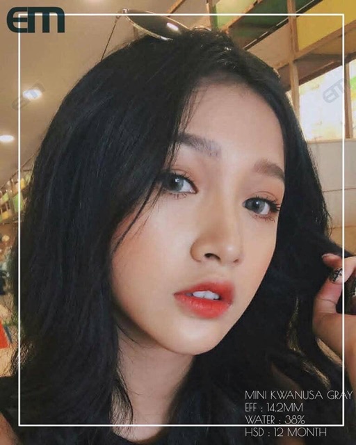 kính áp tròng thái lan- lens mầu gray các mẫu dãn nhỏ