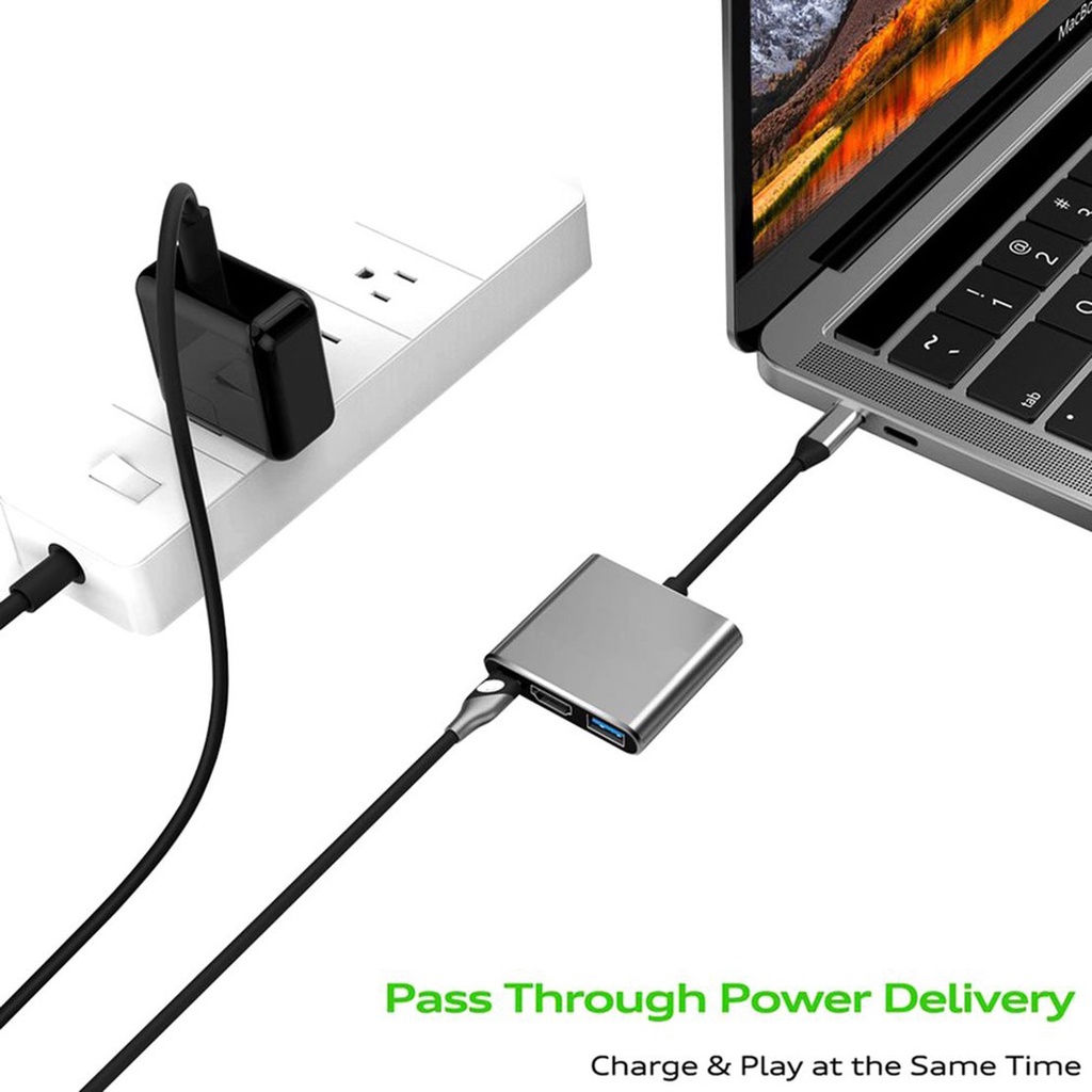 [New promo]Usb 3.1 Type C To Usb-C 4K HDMI-Compatible Usb 3.0 Hub Adapter High Definition