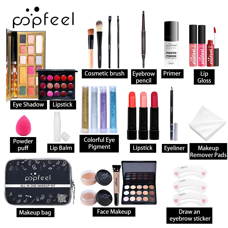 (Hàng Mới Về) Bộ Mỹ Phẩm Trang Điểm Đa Năng Popfeel | BigBuy360 - bigbuy360.vn