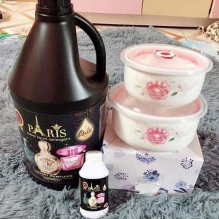 Combo 2 can nước giặt và 2 bộ bát