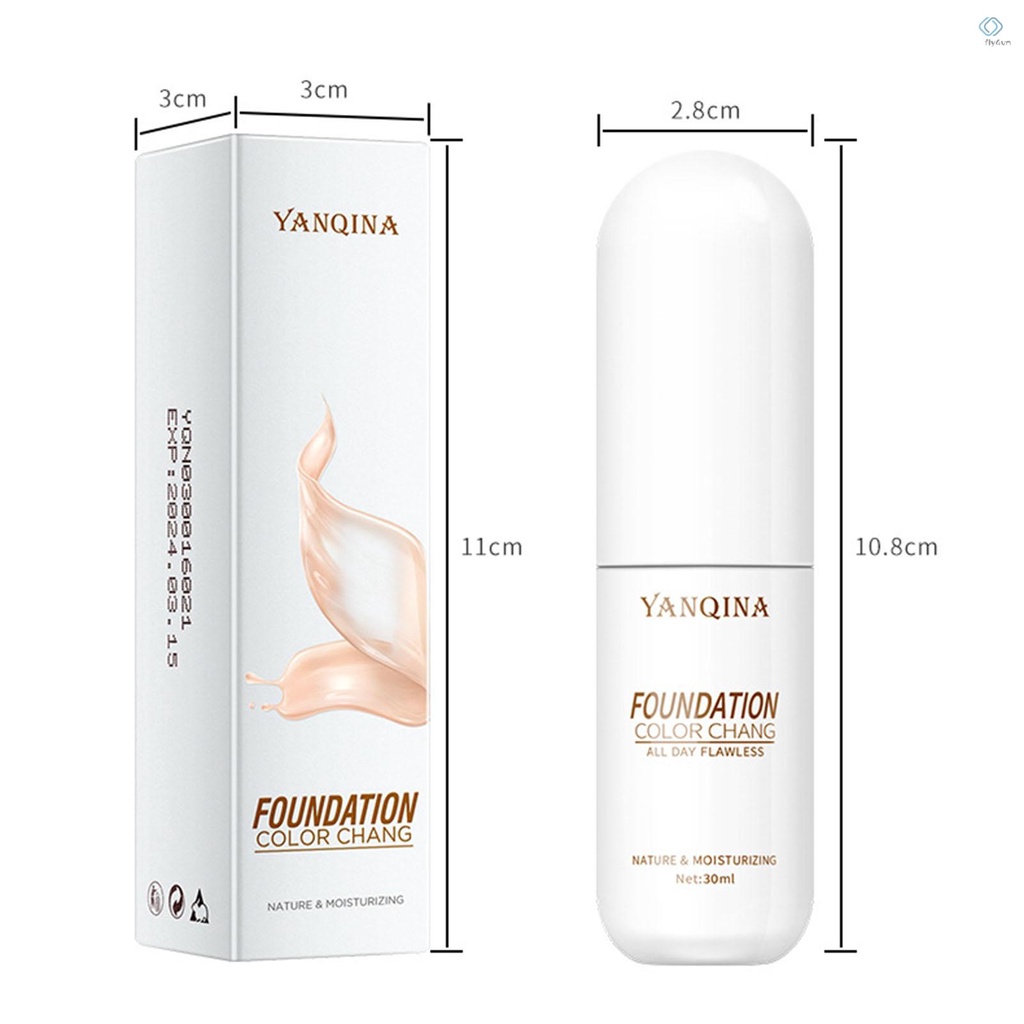 Kem nền BB che khuyết điểm dưỡng ẩm kiểm soát dầu thay đổi màu sắc YANQINA 30ml
 | BigBuy360 - bigbuy360.vn