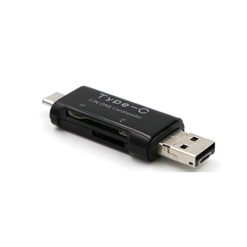 Đầu đọc thẻ nhớ SD TF Micro 3 trong 1 cho Type C USB-C USB2.0 /Micro USB /USB3.1