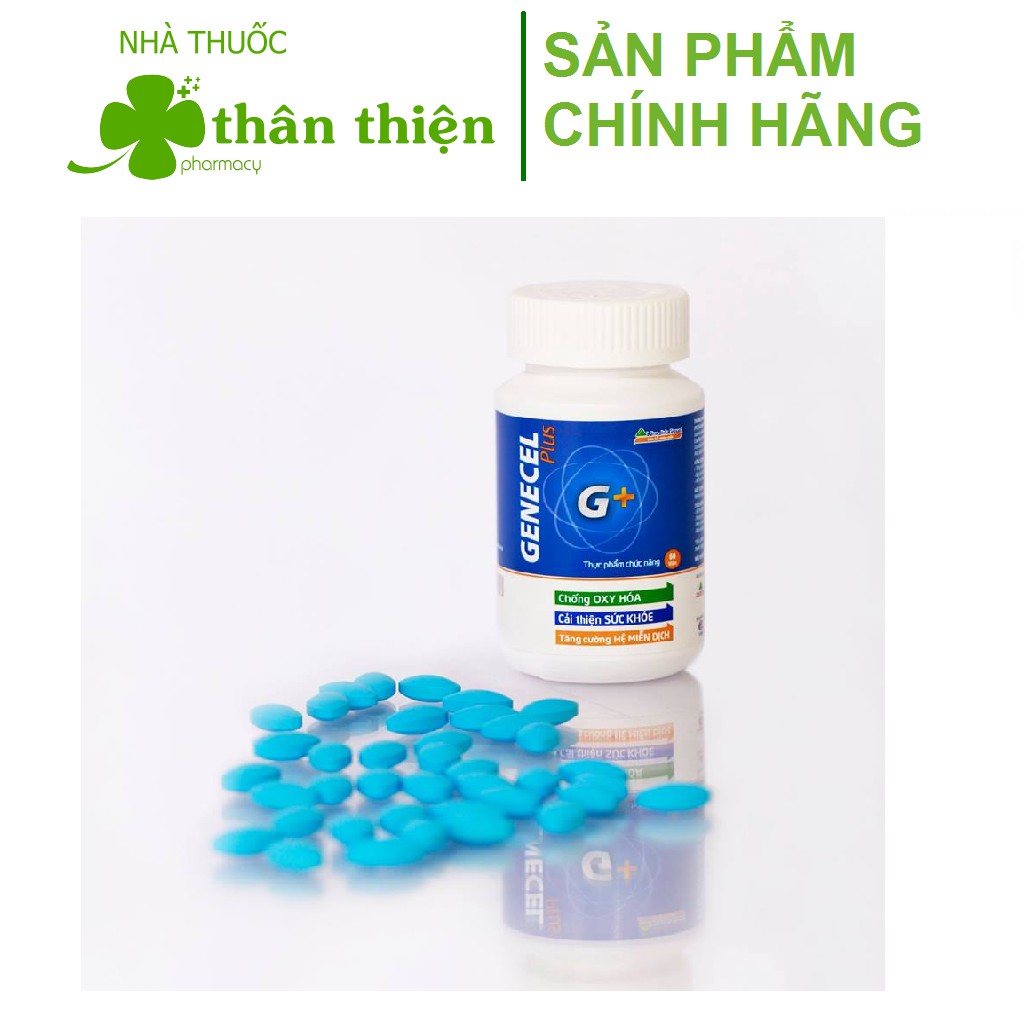Genecel Plus – Hỗ trợ chống oxy hóa, tăng cường miễn dịch, phục hồi sức khỏe người hóa trị, xạ trị (60 viên)