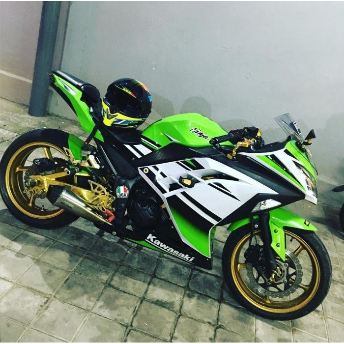 Dải Dán Trang Trí Xe Mô Tô Kawasaki Ninja 250fi 300 30univ 2014-2015