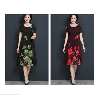 Đầm voan hoa cho mẹ cực đẹp