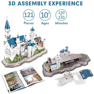 Bộ xếp hình 3D lâu đài Neuschwanstein Cubic Fun MC062H