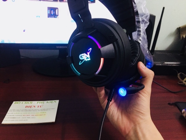 [Ảnh thật+video] Headphone game LED RGB GNET 268 | WebRaoVat - webraovat.net.vn